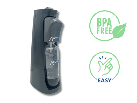 Gasatore BUBBLE - Nero - Sistema Filtrazione Acqua - AcquaX